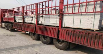 芜湖 白麻荔枝面外墙干挂，工厂装车日常