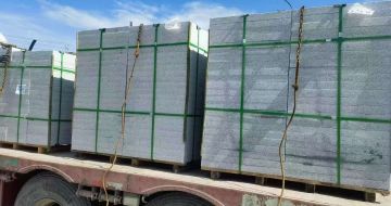 芜湖 芝麻白花岗岩地铺石装车日常