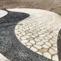 芜湖 黄金麻冰裂纹地铺石工地铺装案例