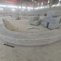 芜湖 芝麻白异形坐凳，自然面光面弧形加工