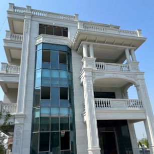 芜湖 白麻花岗岩别墅外墙干挂效果展示