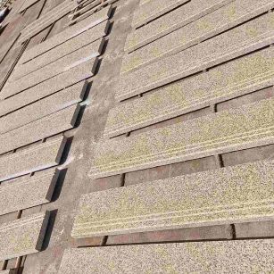 芜湖 黄金麻花岗岩光面楼梯踏步