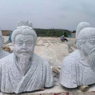 芜湖 白麻花岗岩石材人物立体雕刻