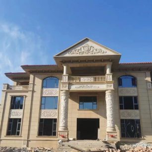 芜湖 黄金麻花岗岩别墅外墙干挂