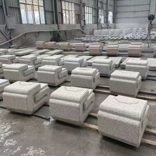 芜湖 白麻花岗岩异形加工-石凳，坐凳