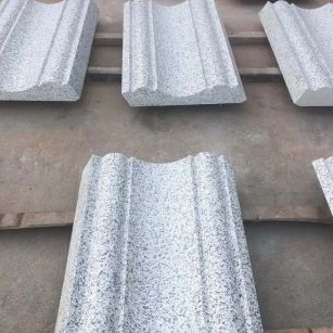 芜湖 白麻花岗岩光面别墅线条