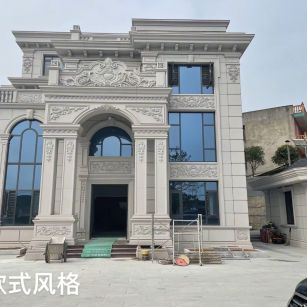 芜湖 白麻花岗岩别墅外墙干挂