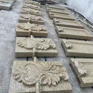 芜湖 黄金麻花岗岩别墅外墙雕刻板