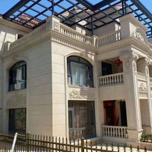 芜湖 黄金麻花岗岩荔枝面别墅外墙干挂