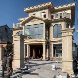 芜湖 黄金麻花岗岩荔枝面别墅外墙干挂私家专属