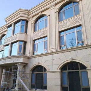 芜湖 黄金麻花岗岩别墅外墙干挂