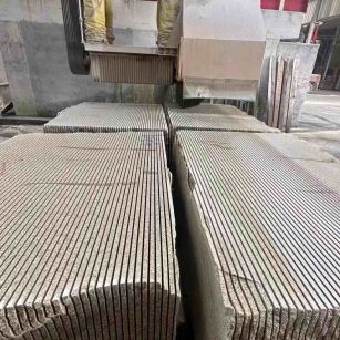 芜湖 车间生产日常，黄金麻白麻花岗岩