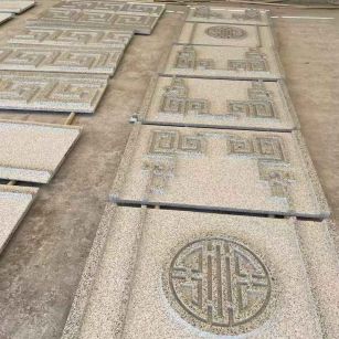 芜湖 白麻花岗岩外墙立面雕刻板