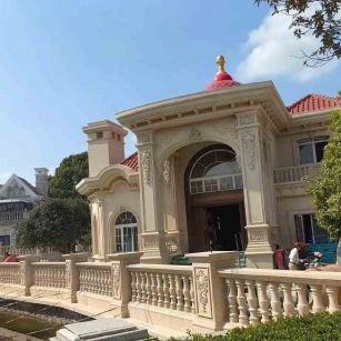 芜湖 黄金麻花岗岩欧式别墅