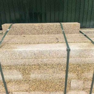 芜湖 黄金麻花岗岩石材机切面栏杆料半成品