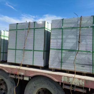 芜湖 芝麻白花岗岩地铺石装车日常