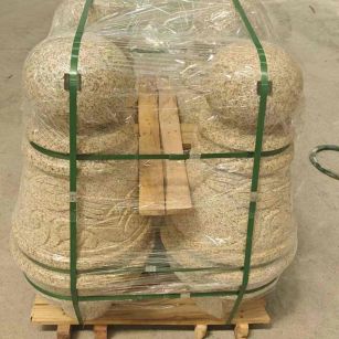 芜湖 黄金麻异形定制雕花——棒棒糖挡车柱