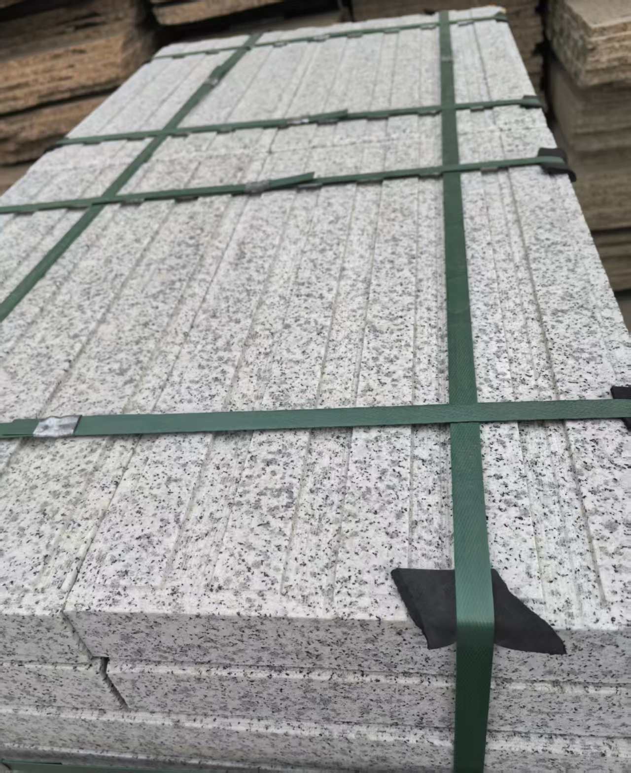 芜湖 白麻花岗岩直行盲道石，盲条，地铺石