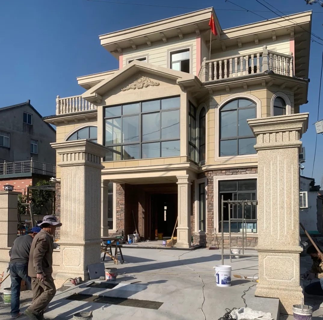 芜湖 黄金麻花岗岩荔枝面别墅外墙干挂私家专属