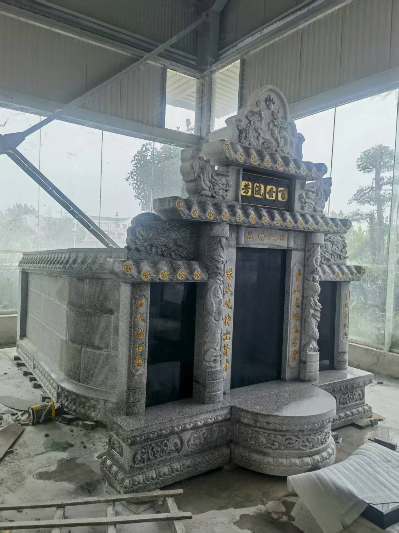 芜湖 芝麻白墓碑效果展示图