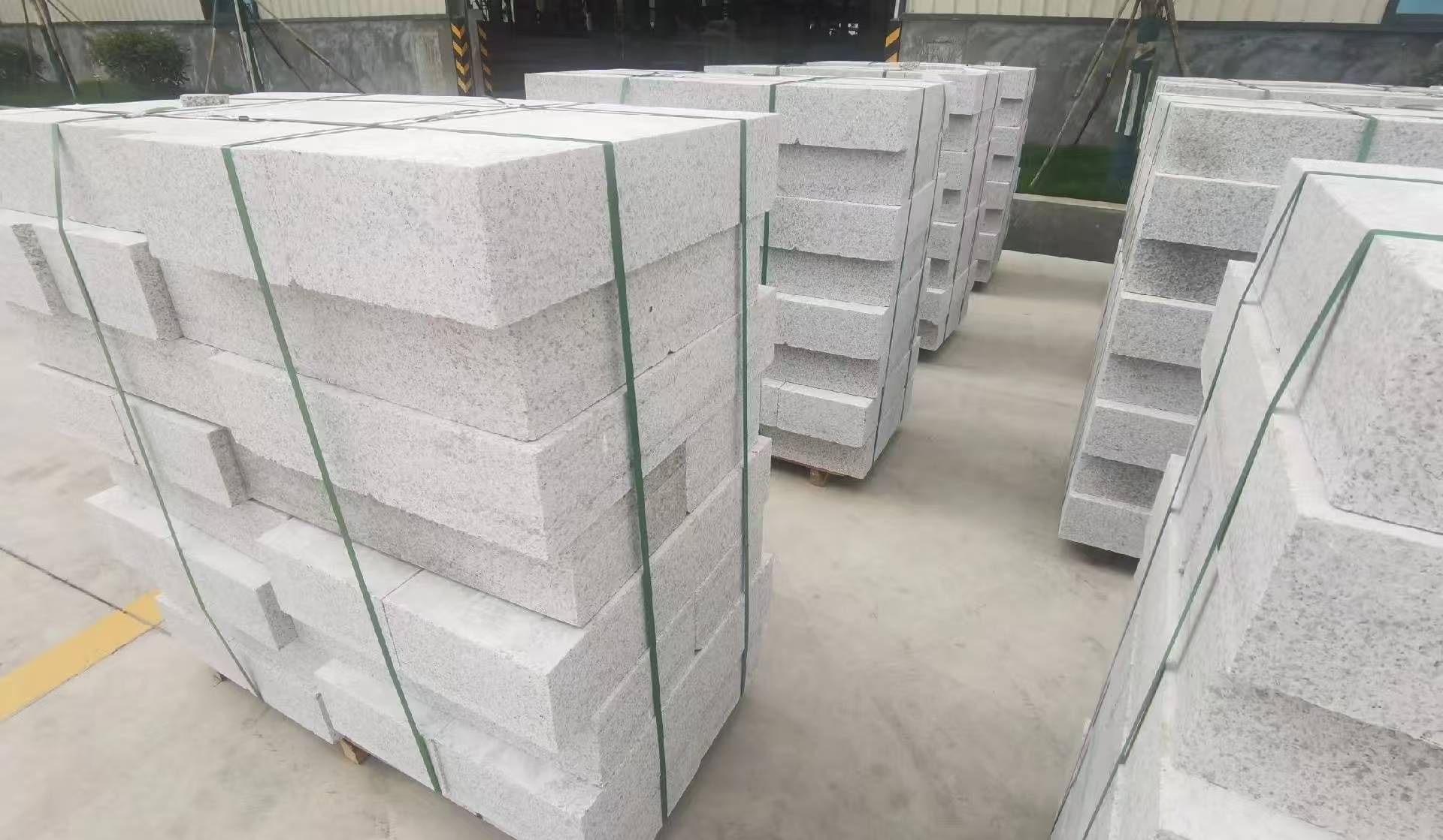 芜湖 白麻花岗岩路沿石，立缘石，平缘石，路牙石，道牙石，马路牙子等