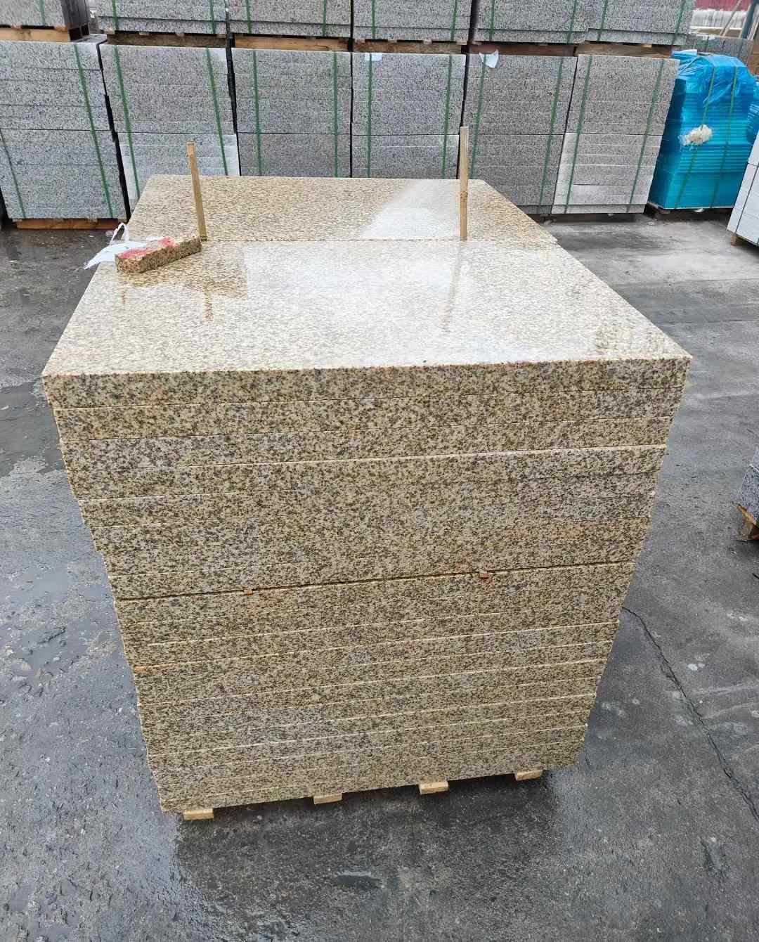 芜湖 湖北黄金麻花岗岩石材荔枝面外墙石材