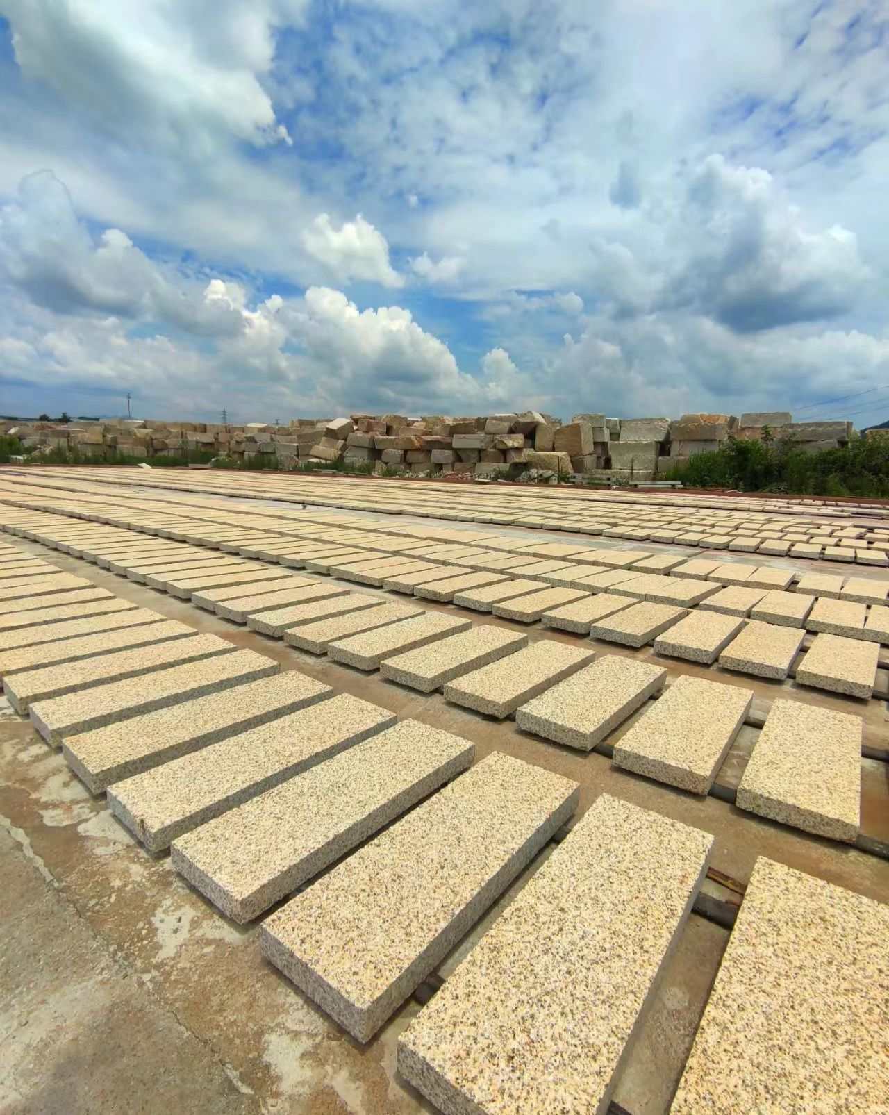 芜湖 黄金麻花岗岩荔枝面地铺石防护中
