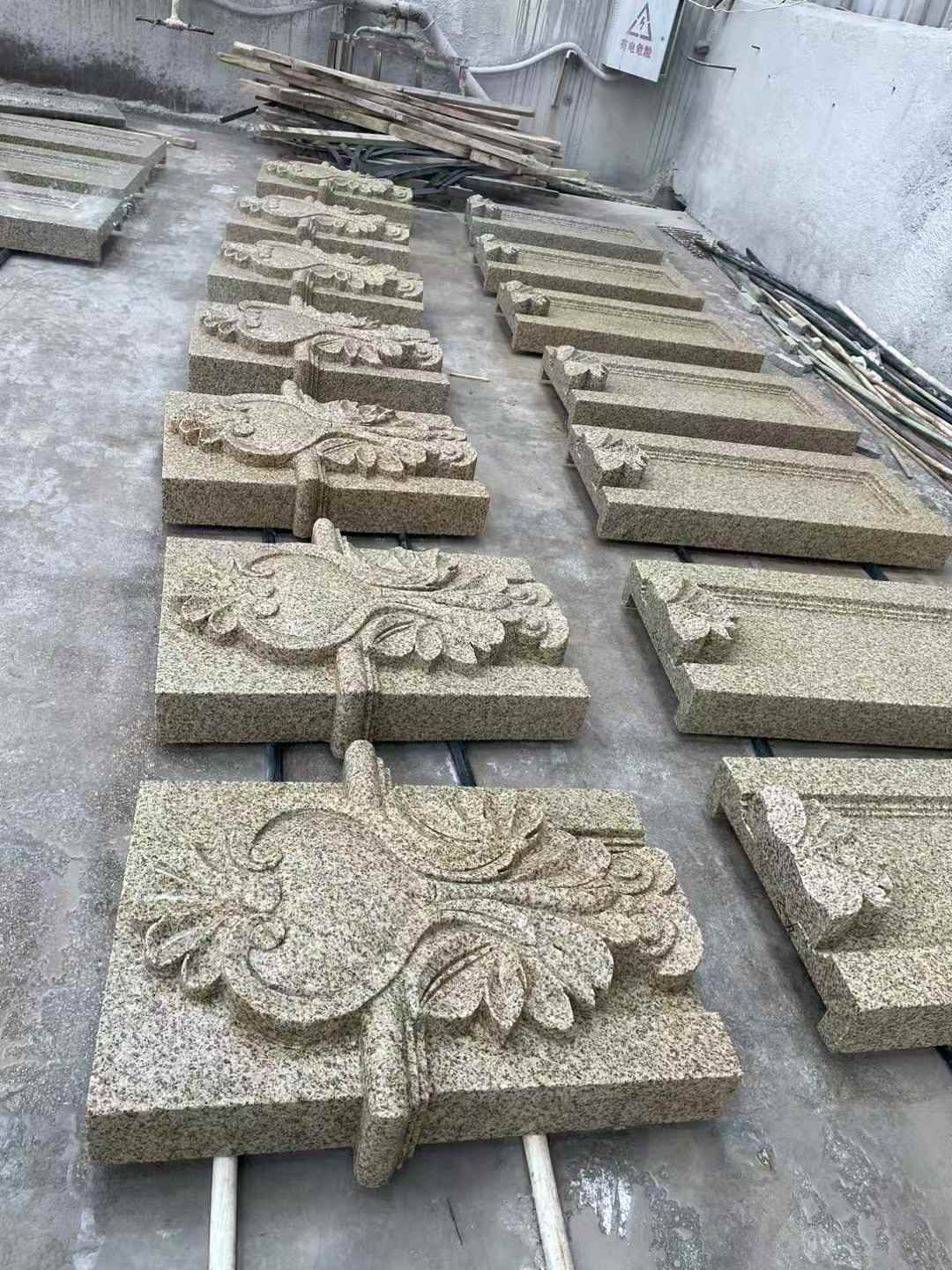 芜湖 黄金麻花岗岩别墅外墙雕刻板